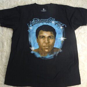 Muhammad Ali Boxing Black T-Shirt Size Large